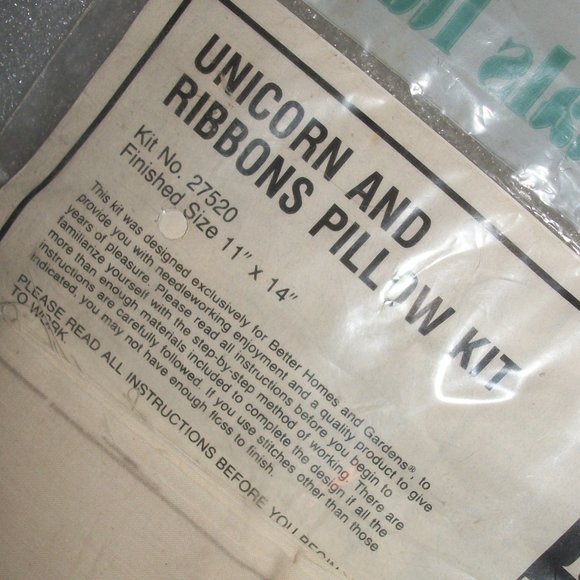 KAPPIE Unicorn & Ribbon Pillow Kit #28520 NEW - Picture 9 of 9